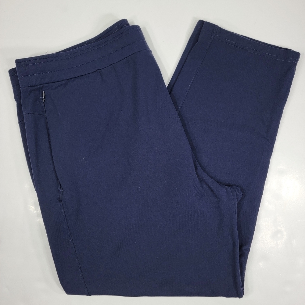Public Rec All Day Everyday Sweatpants Navy Blue Mens 42 x 30 Zip Pockets